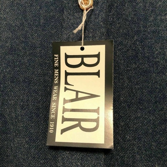 John Blair Fine Menswear Sport Classics Blue Flannel Sport Mens 2XL NEW! - Picture 6 of 8